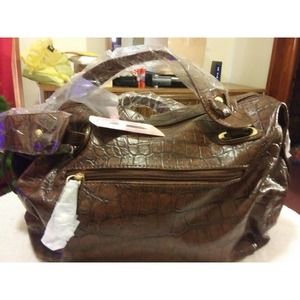 Chinese Laundry Satchel Purse Brown NWT